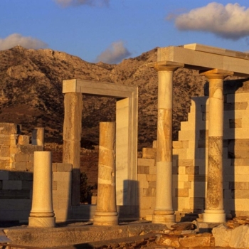 Dimitra temple.
 Naxos island. Cyclades. Greece.
 George Detsis. 09/2004.