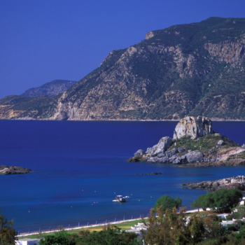 Kefalos village, Agios Nikolaos islet, view Kos, Dodecanese, Greece ©Clairy Moustafellou/IML Image Group