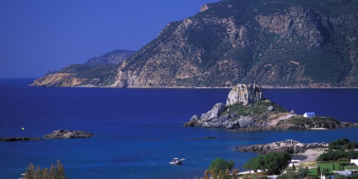 Kefalos village, Agios Nikolaos islet, view Kos, Dodecanese, Greece ©Clairy Moustafellou/IML Image Group