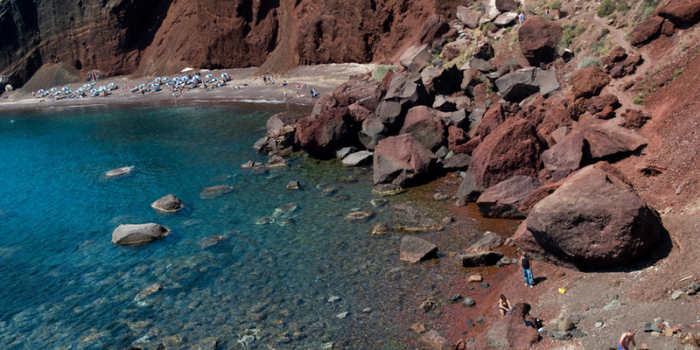 Santorini - Red beach
