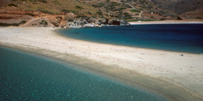 Cyclades, Kythnos Kolona beach