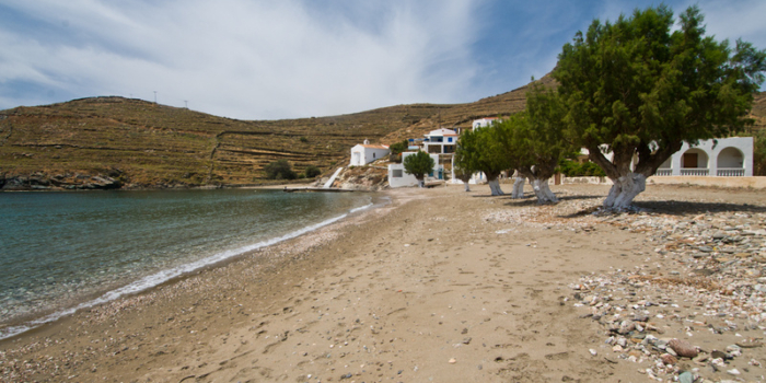 Europe, Greece, Cyclades, Kythnos, beach, Lefkes