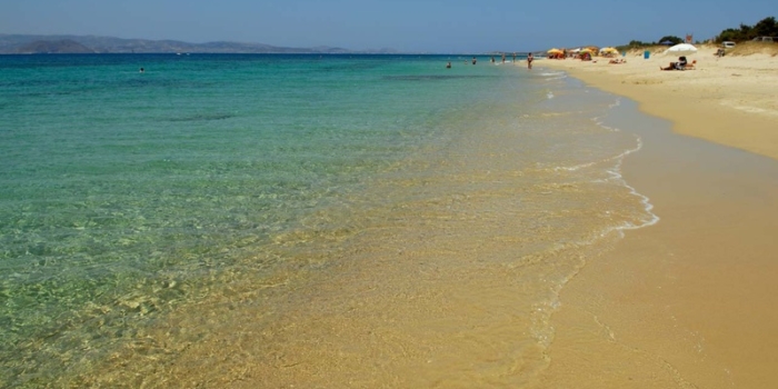 Plaka beach. Naxos island. Cyclades. Greece. Europe. George Detsis. 07/2007.