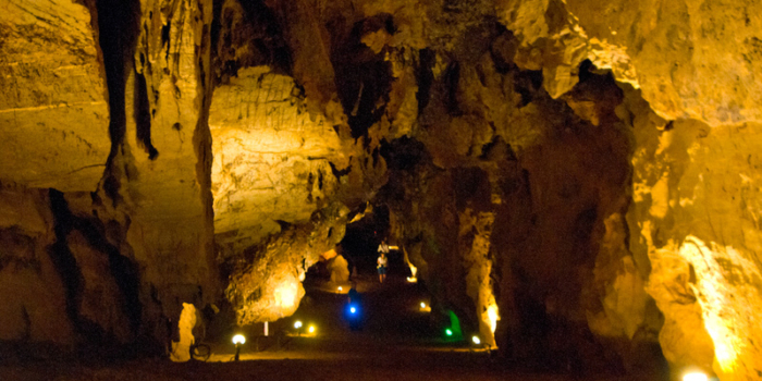 Europe, Greece, Cyclades, Kythnos, Driopida, Katafiki, cave