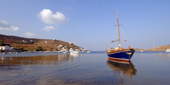 Vourkari village. Kea island. Cyclades county. Greece. Europe. George Detsis. 09/2005.